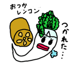 Mrs. Ghost radish sticker #4607489