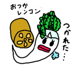 Mrs. Ghost radish sticker #4607489