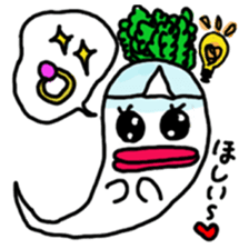 Mrs. Ghost radish sticker #4607490