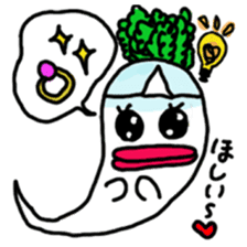 Mrs. Ghost radish sticker #4607490
