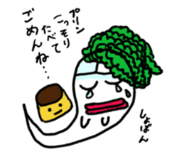 Mrs. Ghost radish sticker #4607491
