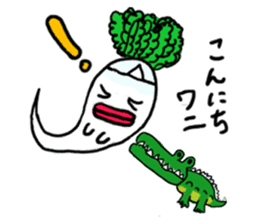 Mrs. Ghost radish sticker #4607494