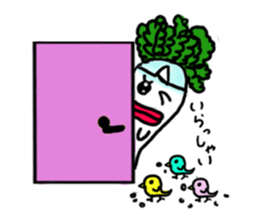 Mrs. Ghost radish sticker #4607495