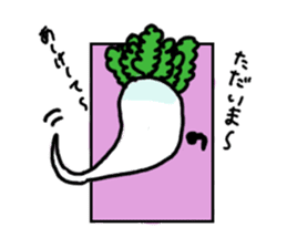 Mrs. Ghost radish sticker #4607500