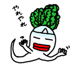 Mrs. Ghost radish sticker #4607501