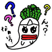 Mrs. Ghost radish sticker #4607502