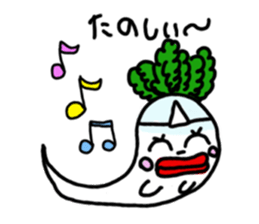 Mrs. Ghost radish sticker #4607509