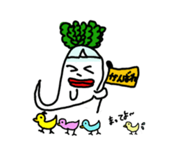 Mrs. Ghost radish sticker #4607510