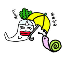 Mrs. Ghost radish sticker #4607516