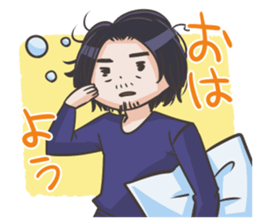 Cool old guys sticker sticker #4607761