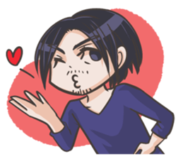 Cool old guys sticker sticker #4607789