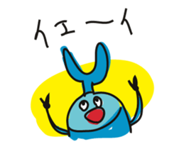 Beetle of blue sticker #4607802