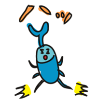 Beetle of blue sticker #4607803