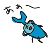 Beetle of blue sticker #4607813