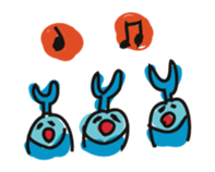 Beetle of blue sticker #4607817