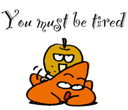 A starfish and the pear sticker #4607880