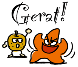 A starfish and the pear sticker #4607889