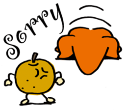 A starfish and the pear sticker #4607897