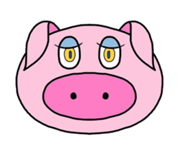 love pig sticker sticker #4608203