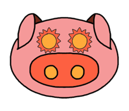 love pig sticker sticker #4608237