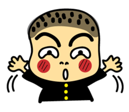 Japanese girl and boy sticker #4608321