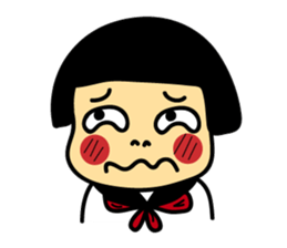 Japanese girl and boy sticker #4608325