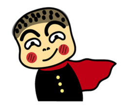 Japanese girl and boy sticker #4608331