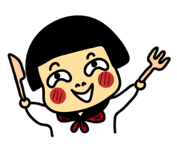 Japanese girl and boy sticker #4608333