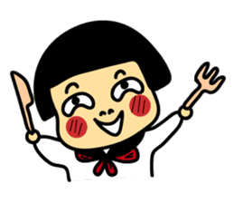 Japanese girl and boy sticker #4608333