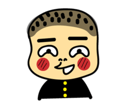 Japanese girl and boy sticker #4608340