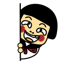 Japanese girl and boy sticker #4608352