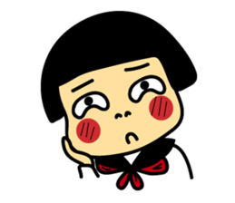 Japanese girl and boy sticker #4608354