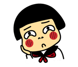 Japanese girl and boy sticker #4608354