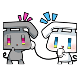 Magical telephone TELU & BELU sticker #4608722