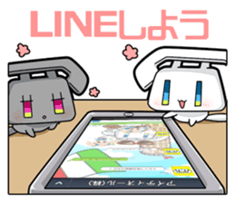 Magical telephone TELU & BELU sticker #4608729