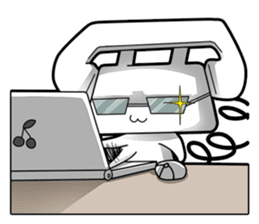 Magical telephone TELU & BELU sticker #4608734