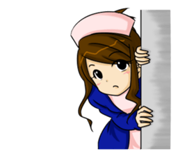 Tsundere nurse's record sticker #4609207