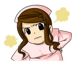 Tsundere nurse's record sticker #4609211