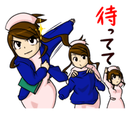 Tsundere nurse's record sticker #4609233