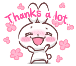 Kyun Kyun Bunny(English) sticker #4609248