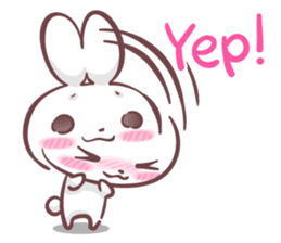 Kyun Kyun Bunny(English) sticker #4609253