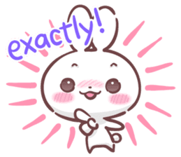 Kyun Kyun Bunny(English) sticker #4609256