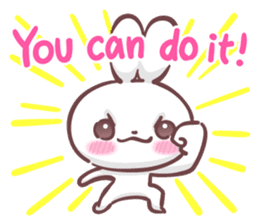 Kyun Kyun Bunny(English) sticker #4609258