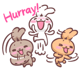 Kyun Kyun Bunny(English) sticker #4609261