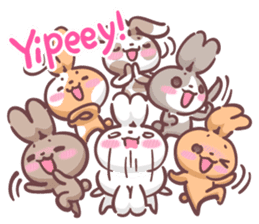 Kyun Kyun Bunny(English) sticker #4609262