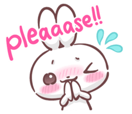 Kyun Kyun Bunny(English) sticker #4609266