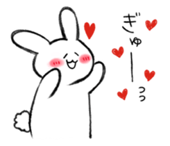 The rabbit which would like to fawn sticker #4609361