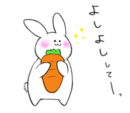 The rabbit which would like to fawn sticker #4609367