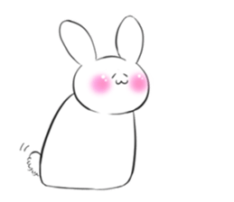 The rabbit which would like to fawn sticker #4609368