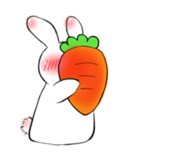 The rabbit which would like to fawn sticker #4609369